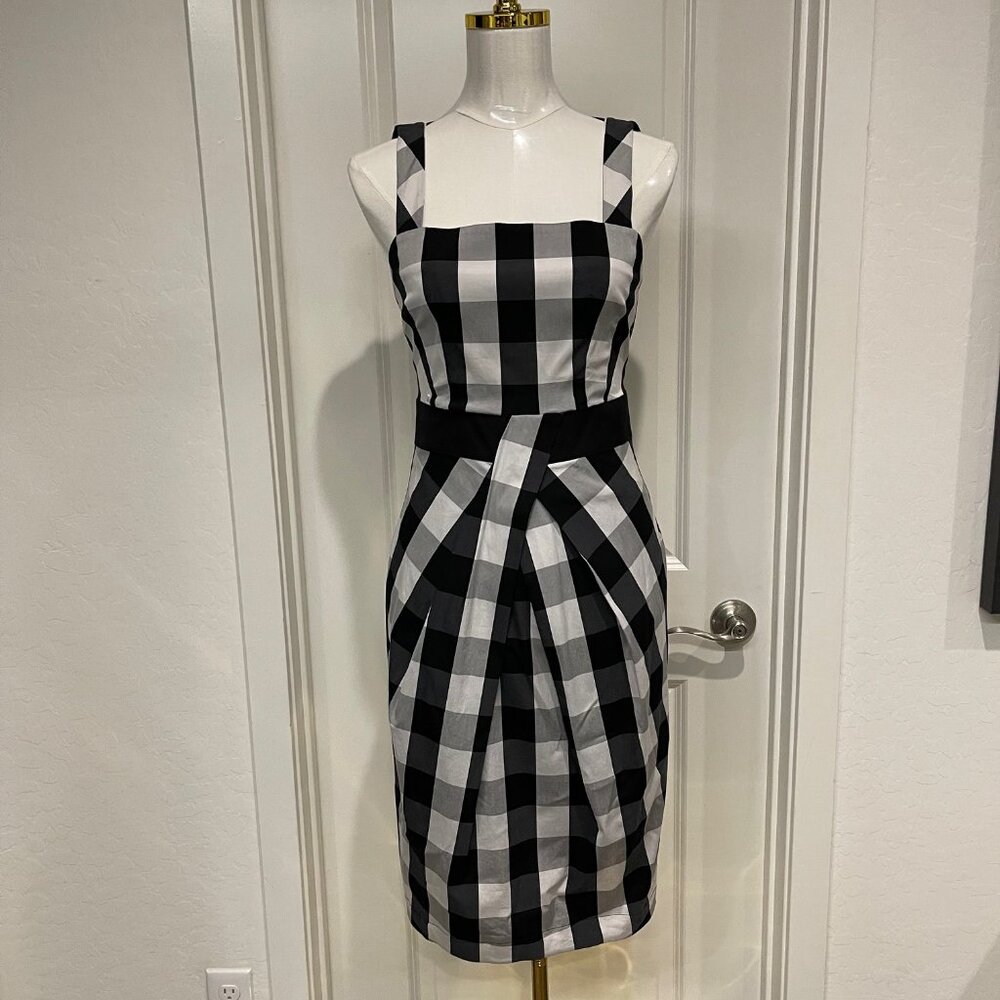 Karen Millen Black & White Gingham Dress